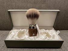 M hle Kosmo Shaving Brush - Bog Oak Wood Handle Silvertip Fibre Made in Germany