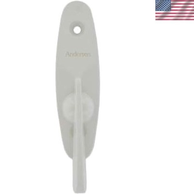 Contemporary White Gliding Door Thumb Latch with Secure Interior Mount Design