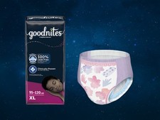 Goodnites Girls XL Nighttime Bedwetting Underpants Bag 14ct