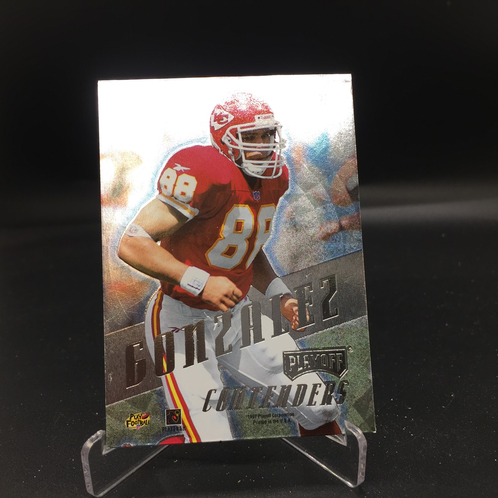 Tony Gonzalez 1997 Playoff Contenders 72 Kansas City Chiefs Rookie