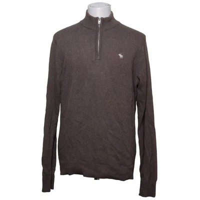 Abercrombie & Fitch, pull en tricot, taille : L, marron, cachemire/coton #mHL - Photo 1/4