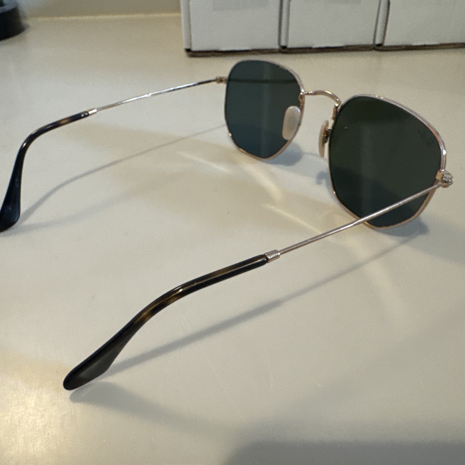 Authentic Ray Ban Sunglasses HEXAGONAL FLAT lense… - image 7