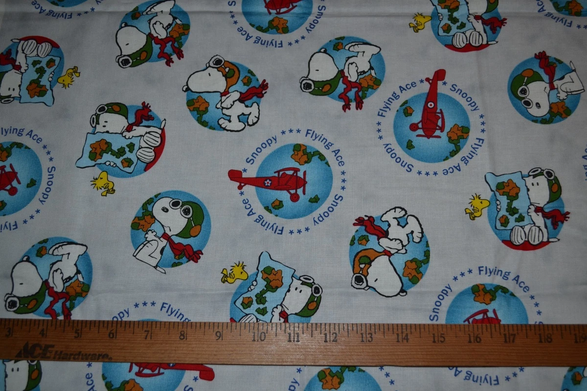 スヌーピー vintage ファブリック Snoopy Fabric-by-the-Yard - CollectPeanuts.com