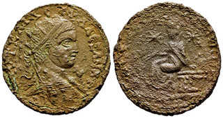 FITZ MESOPOTAMIA EDESSA SEVERUS ALEXANDER ROMAN PROVINCIAL AE 34mm17.28g AWE148
