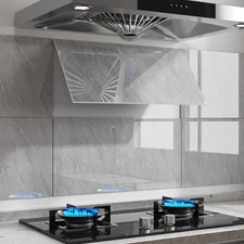 40PCS Wall Panels Marble Look Tile (Gray) kitchen backsplash peel and stick