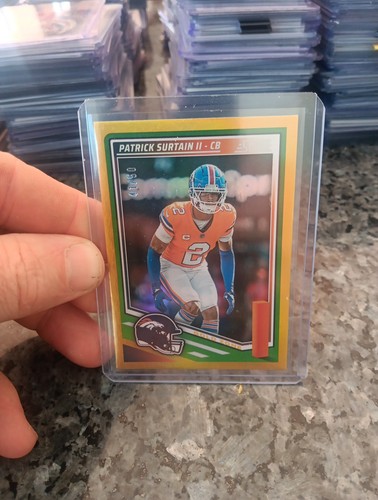 2025 Panini Score Patrick Surtains Gold Zone /50 - Mint - Future HOF Broncos