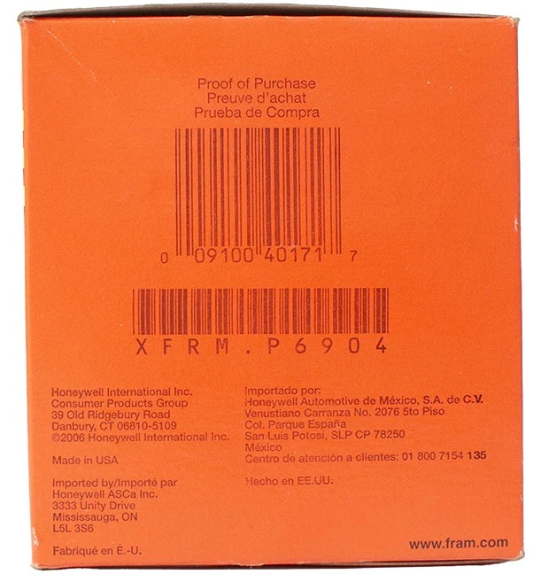 Filtro de combustible FRAM para camiones Isuzu FTR 1999-04 1988-07 Hino Med/HD identificación de pieza P6904 Foto 4 de 4