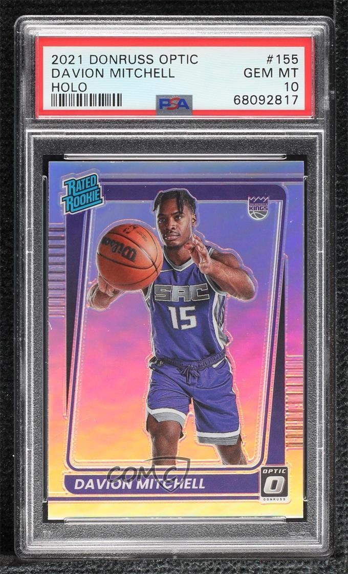 2021 Panini PANINI DONRUSS OPTIC HOLO #155 Davion Mitchell front