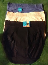 Lot Of 3 Vanity Fair Women's Flattering Lace Brief Panties Nylon- Sz 8 13136