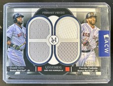 2024 Topps Museum David Ortiz Dustin Pedroia Dual Player Quad Legends Jersey /99
