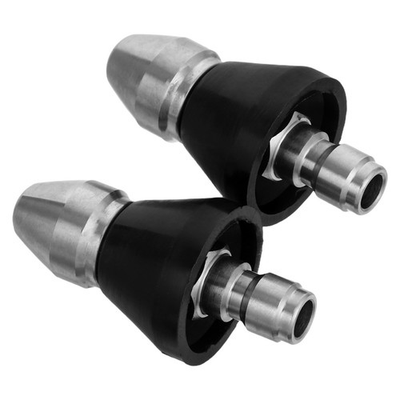 #ad 2pcs Sewer Kit Stainless Steel High Pressure Nozzle for Hose Attachment $21.15