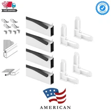 Durable 36-Inch Aluminum Screen Frame Kit with Spline & Corners for Easy Install