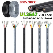 UL2547 Multicore Shielded Cable Audio Signal Data Cable Wire 2/3/4/5/6/7/8 Core