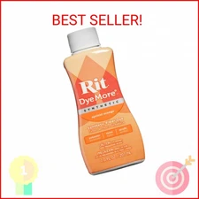Rit DyeMore Liquid Dye, Apricot Orange 7 Fl Oz (Pack of 1)