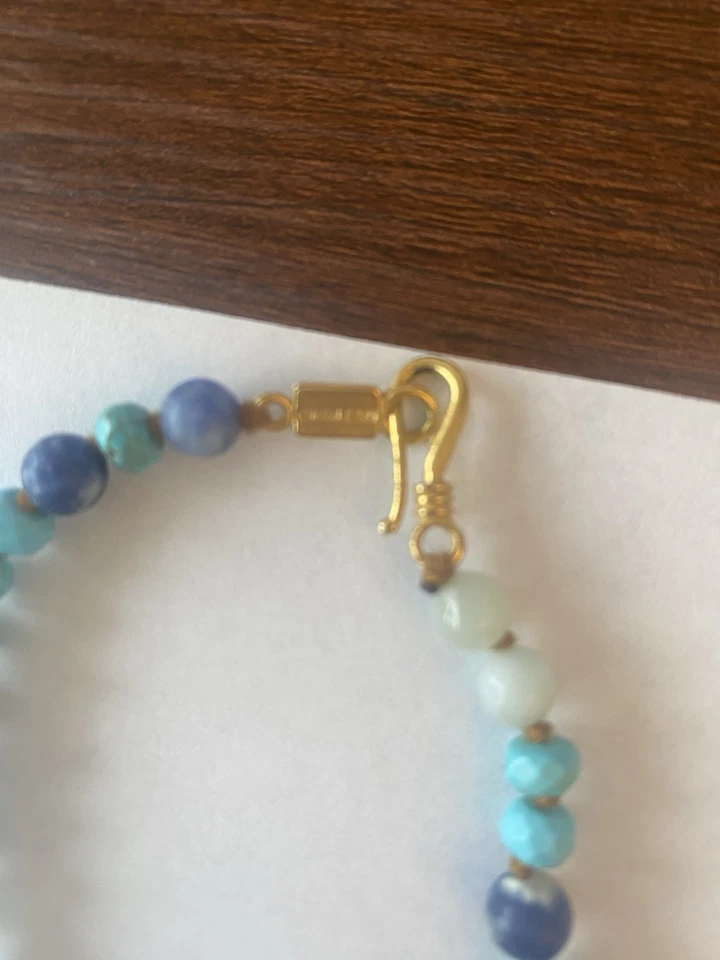 Chan Luu绿松石和蓝色串珠长项链 — 第 2/3 张图片