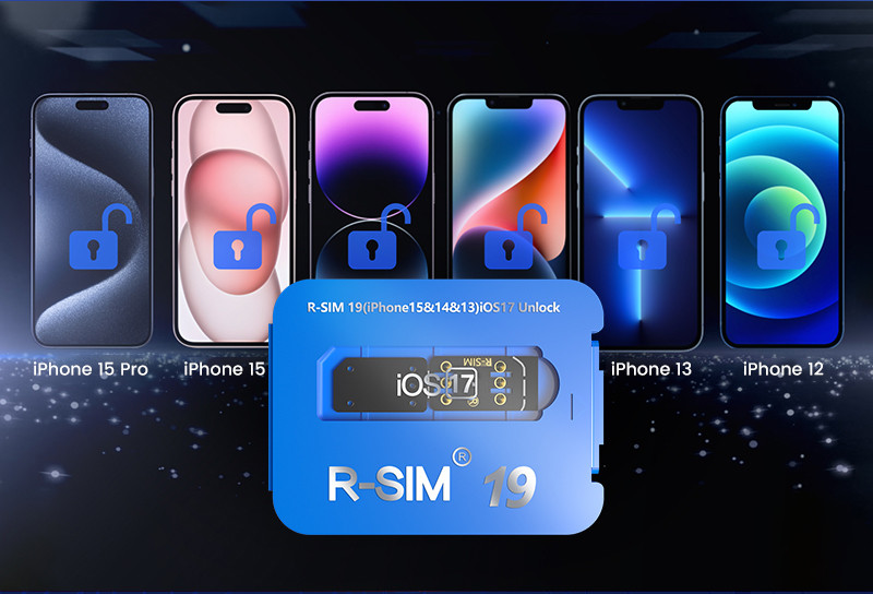 R-SIM19 QPE Stable Nano Unlock SIM Card For iPhone 15 14 13 12 Pro Max 11 IOS17