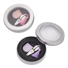 2 Sets Mini Scissors Set with Protective Case Storage Box and Tassel,Tiny Sma...