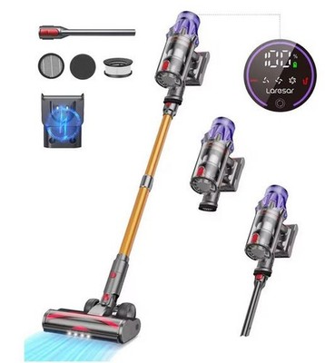Laresar V7 Akku-Staubsauger 500W 50000PA 60 Min. Laufzeit Smart Home 