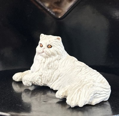 Retired 1997 Schleich White Persian Cat Figure - GREAT CONDITION