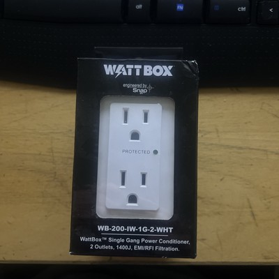 WattBox Single Gang Power Conditioner *UNOPENED*   WB-200-IW-1G-2-WHT 