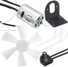6" RV Vent Fan Blade with 12V V ent Motor D-Shaft