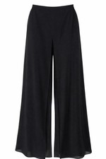 J.R. NITES Black Palazzo Carwash Pants Y2K Wide Leg Chiffon Made in USA 24W