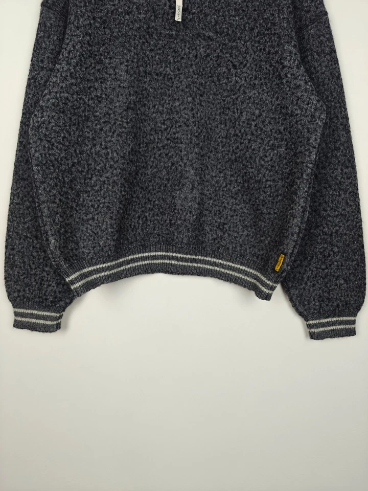 Suéter Giorgio Armani Jeans 1/4 Cremallera Pullover Lana XL Foto 3 de 4