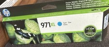 HP 971XL Cyan Ink Cartridge CN626AM Genuine OEM Sealed Aug 2015