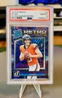 2024 Panini Donruss Bo Nix Rated Rookie Retro Card #19 PSA 10 GEM MINT Broncos