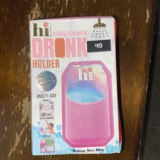 Bath/Shower Pink Silicone Drink Holder By Hi Peach Layne NEW