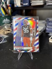 2024 Panini Prizm - Myles Garrett #69 Red White & Blue Prizm