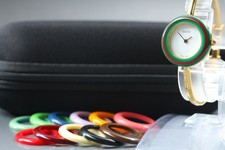 Vintage Gucci Change Bezel 11/12.2 12 Colors Women's Quartz Watch 26mm 0983027