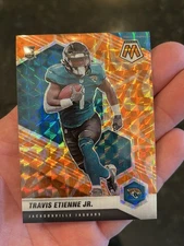 2021 Panini Mosaic - Rookies Travis Etienne #314 Mosaic Reactive Orange Prizm...