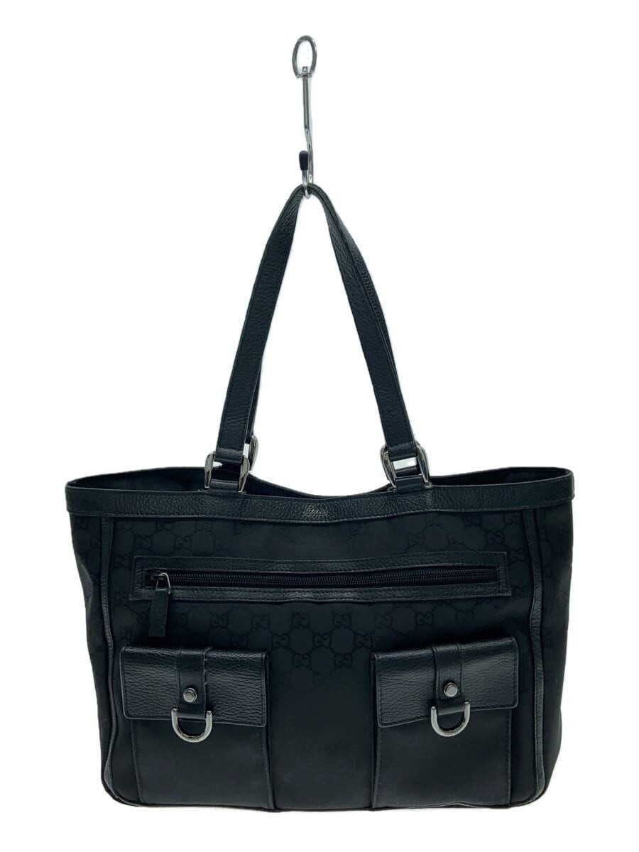GUCCI GG Black Nylon Tote Bag 268639 G1X9R 1001