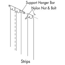 Kason  401SC8085090 Strip Curtain, 8 X 90