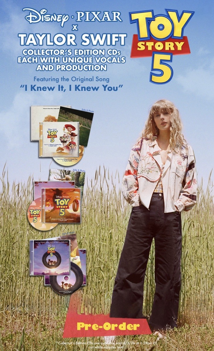 Toy Story Taylor Swift CD 新品未開封 3セット Taylor Swift X Toy Story 5 Limited Edition Collector CDs All 3