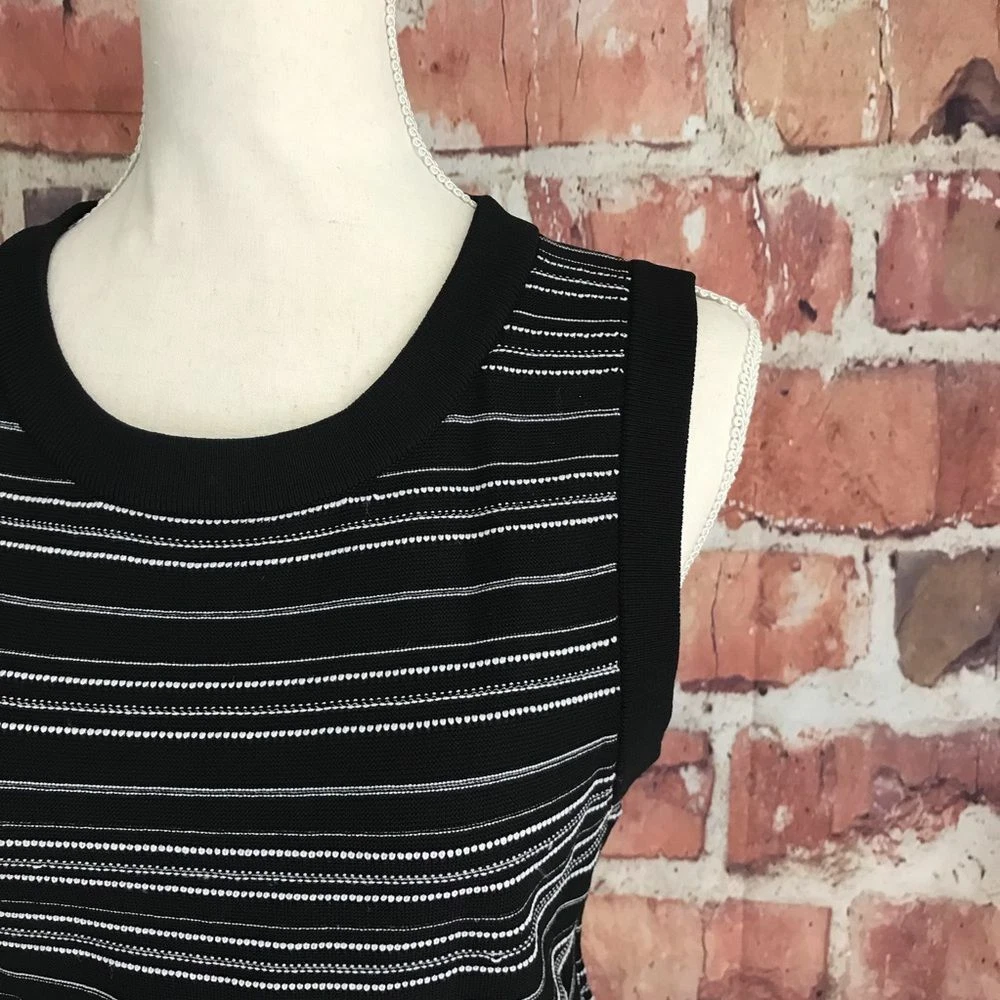 Abito Kate Spade a righe senza maniche aderente e svasato