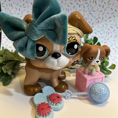 Littlest Pet Shop Jumbo – Gros Chien Marron – LPS 2008 – Figurine Rare