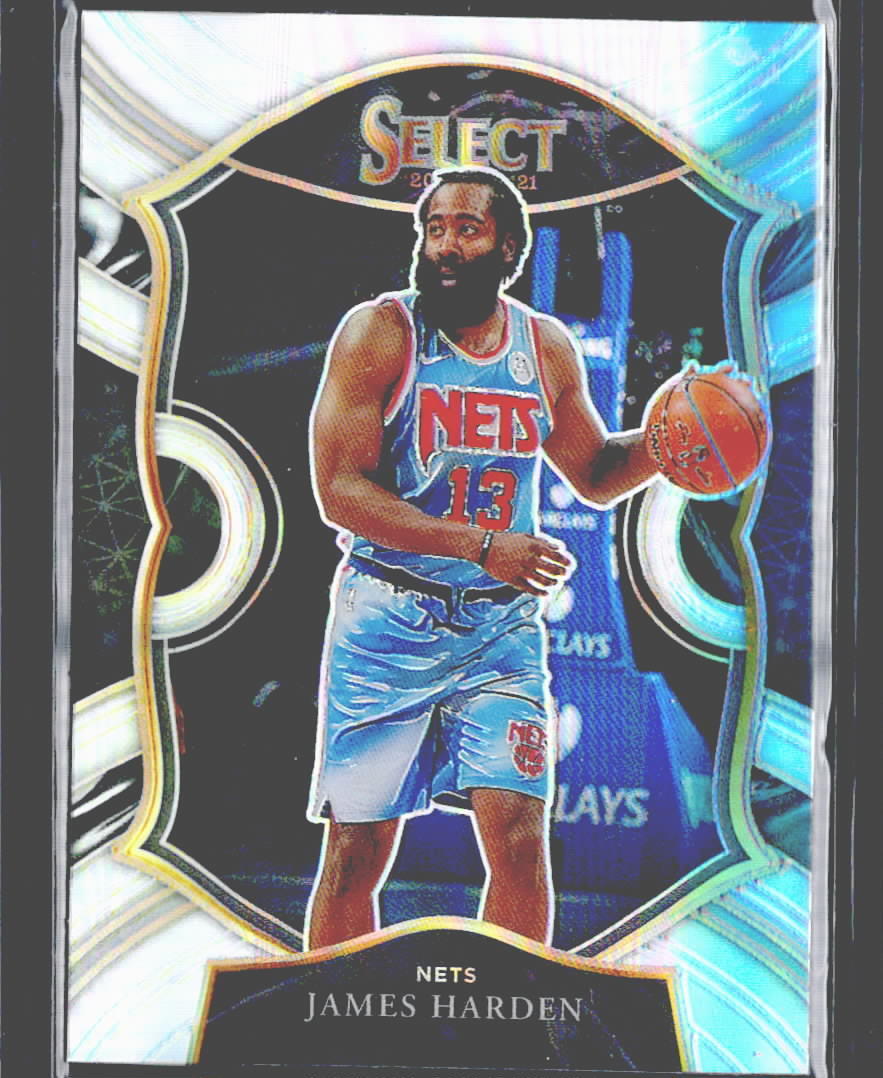2020-21 Panini Select #12 James Harden Silver Prizms