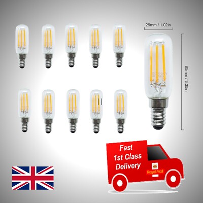 10 x LED Glühbirnen E14 SES Schraube Kühlschrank Gefrierschrank Birne 4W Lampen