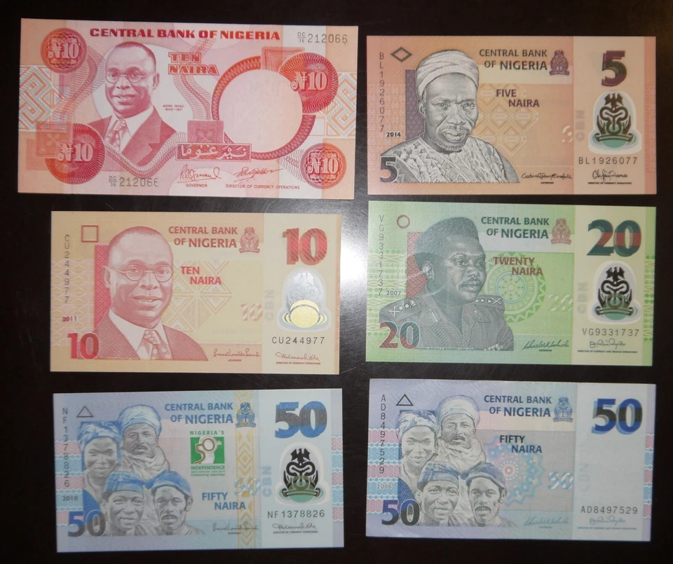 Nigeria 12 pcs all different 1-1000 Naira Phound 1958-2022 - Image 4 of 4