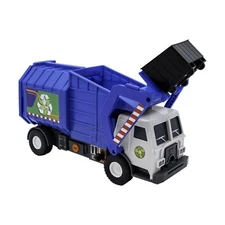 Action Drive 16" Interactive Garbage Truck Toy w/Lights & Sounds, Motion Driv...