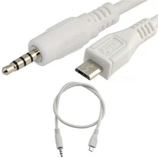 3.5mm Stereo Plug Jack to Micro USB 5 Pin Male M/M Adapter Convertor Audio Cable