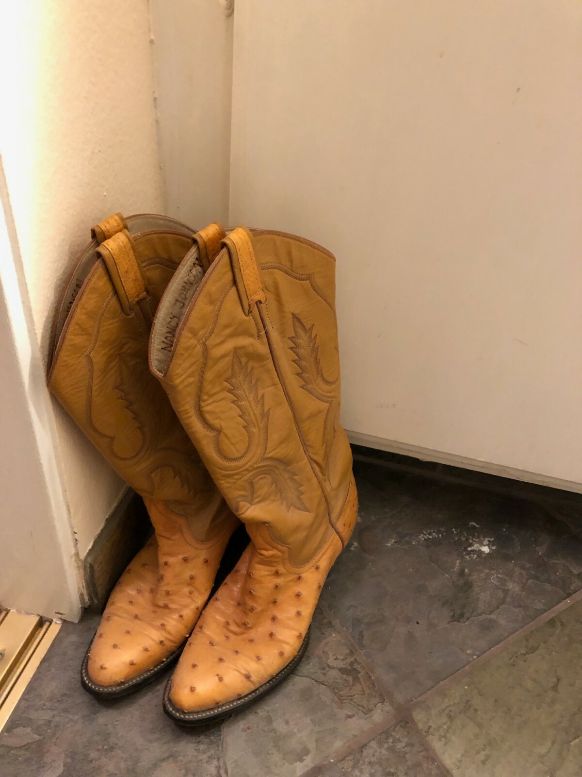 Vintage 1970s Larry Larry Larry Mahan Womens Western Boots Full Quill Ostrich Sz. 8 Brown b56c78 Vintage 1970s Larry Larry Larry Mahan Womens Western Boots Full Quill Ostrich Sz. 8 Brown b56c78