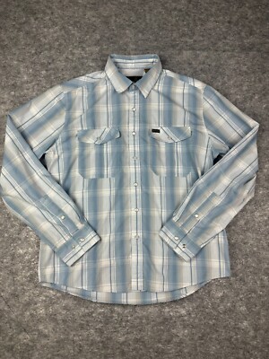 Howler Bros Men's H Bar B Tech Snap Shirt Small Plaid Vented Comfort