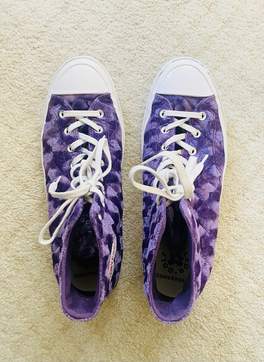 Converse Golf Le Fleur x Chuck 70 Hi Quilted Velvet Tillandsia