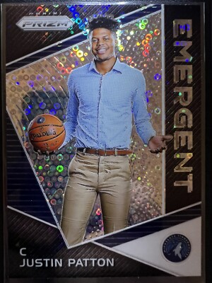 2017-18 Panini Prizm Emergent Fast Break Prizm #EM-JUT Justin Patton