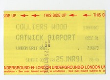 Colliers Wood 01 to Gatwick Airport - UTS London Underground ticket
