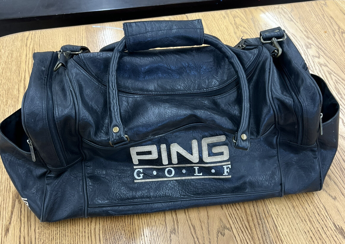 Vintage Ping Golf Bag Black 90’s Duffle Travel Gym We… Gem