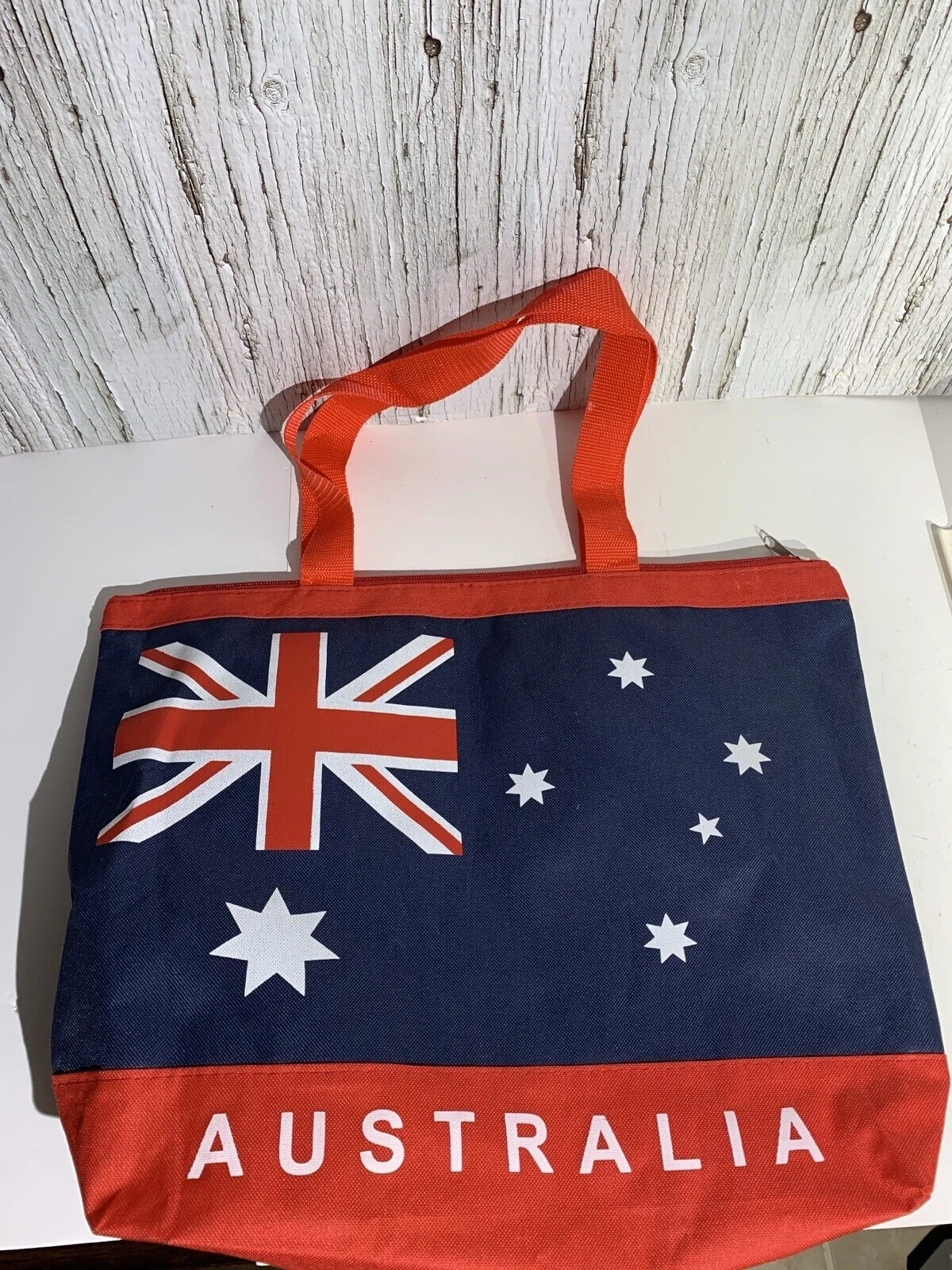 Australia Flag Patriotic Beach Tote Bag